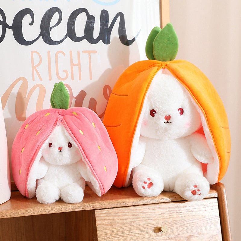 LoongMinka Strawberry and Carrot Bunny Plush