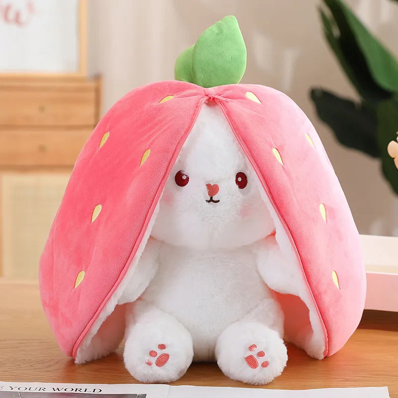 LoongMinka Strawberry and Carrot Bunny Plush